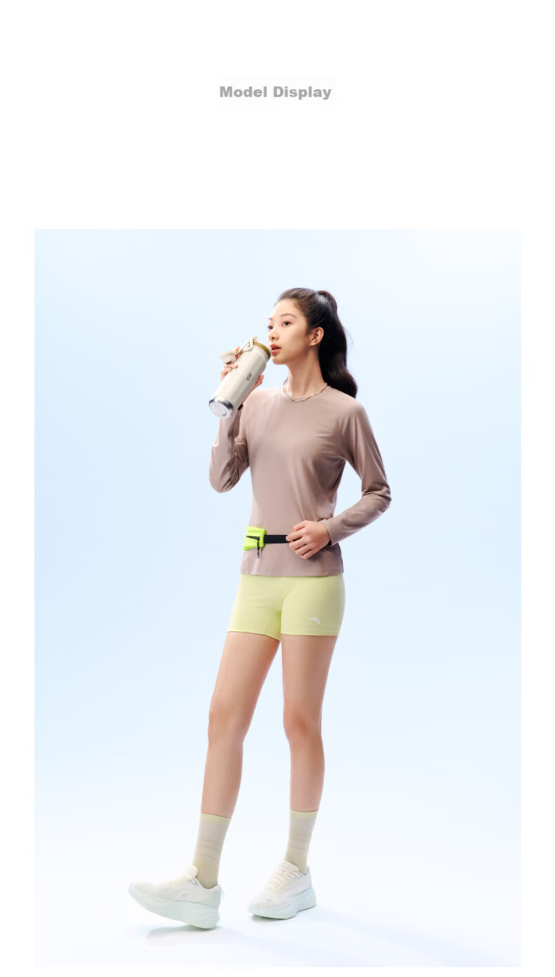 Anta Zero Pressure Quick-Dry T | C100 Quick-Dry Master Wool Long Sleeve T-Shirt Women Autumn New Slim Running Top 14