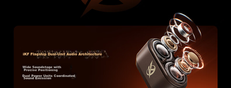 IKF Xuan Ying Wired In-Ear Gaming Headset with Mic 3.5mm Sound Localization E-Sports Dual Dynamic Driver Delta FPS Tuned Computer Microphone 2-in-1 Burnished Brown 8