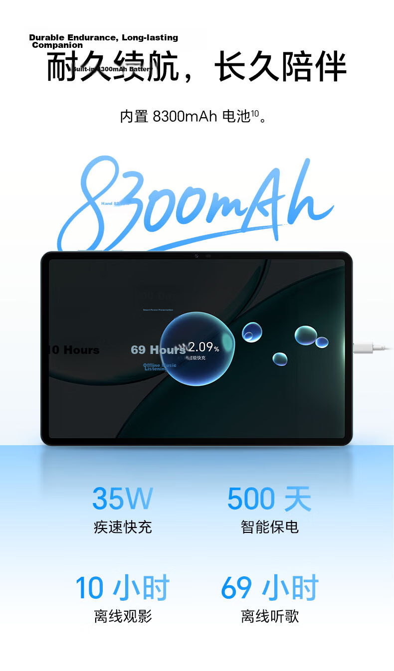Honor Tablet X10 Pro Soft Light Edition [National Subsidy] 11.5-inch 2.5K Eye Protection Soft Light Screen Honor Learning Space 8+256GB Mountain Gray 14