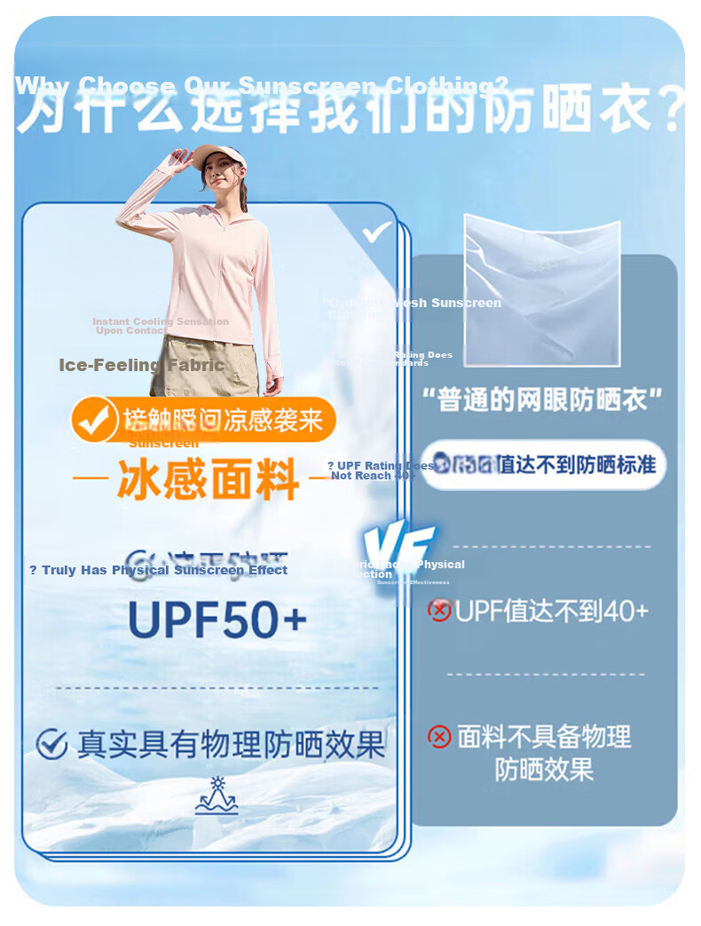 Warrior Women's Summer Sunscreen Jacket Ice Silk Cooling UV Protection Lightweight Breathable Comfortable Outdoor Skin Jacket 3