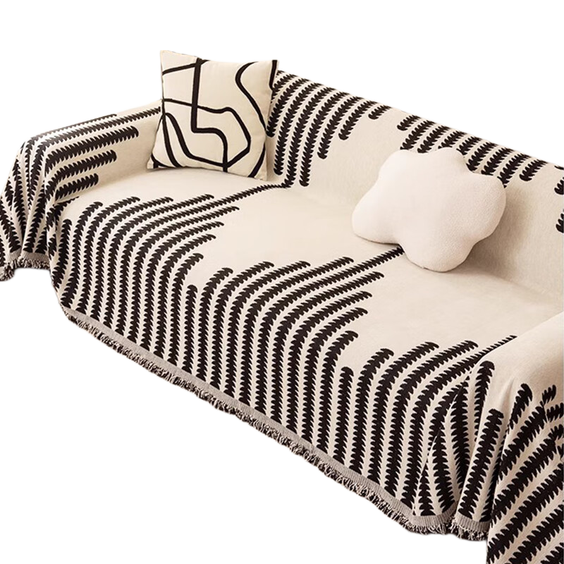 Jingxun Sofa Cover, Full Coverage Sofa Throw, Simple All-Season Universal Sofa Pad, Sofa Slipcover, Throw Blanket, 180*230cm