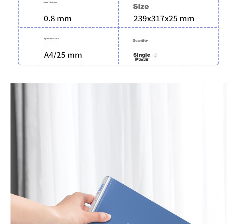 Deli 25mm A4 Thickened Plastic File Box Document Storage Box Financial Voucher File Organizer Exam Storage 5681 15