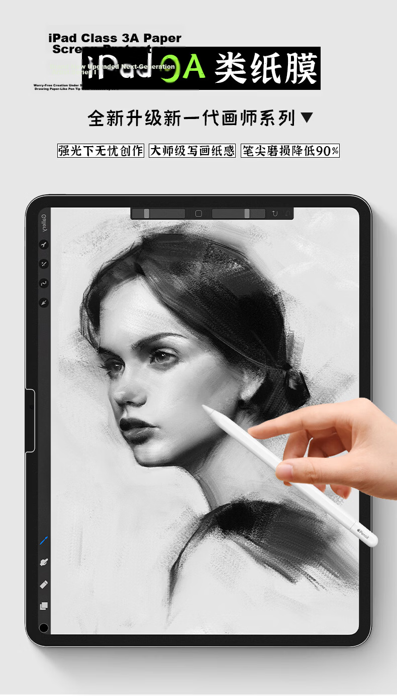 PROTESCREEN Anti-Glare Screen Protector for 2024 New iPad 12th Gen 3A Matte Paper Film Compatible with iPad Air 8 and iPad Pro 11-inch, Anti-Reflection, Handwriting Friendly 12