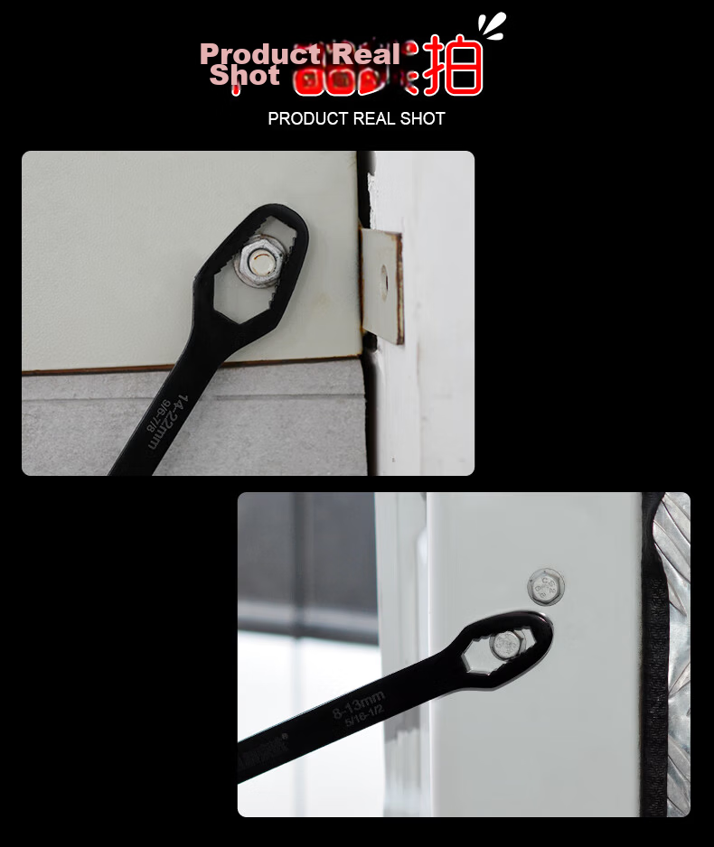 JERXUN Multifunctional Double-Ended Wrench Multi-Purpose Eyeglass Torx Industrial Self-Locking Narrow Open-End Wrench Tool Set 1