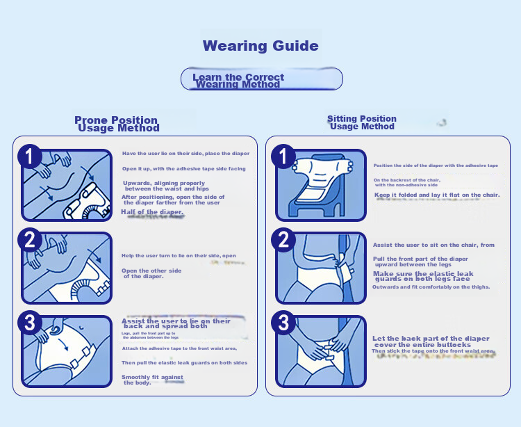 Cojin Aerospace Dual-Core Adult Diapers XL Size 10 Pieces (Hip Circumference Over 110CM) Incontinence Pads for Elderly and Maternity Use 10