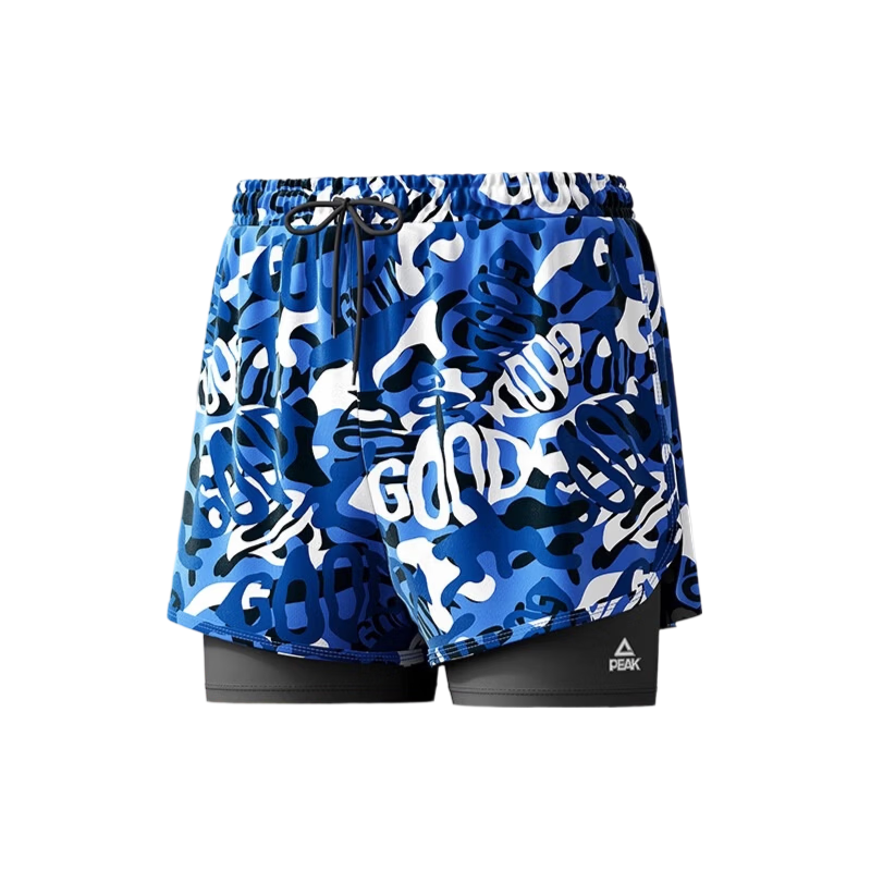 Peak Men's Quick-Dry Loose-Fit Boxer Swim Trunks Double-Layer Beach Shorts XL