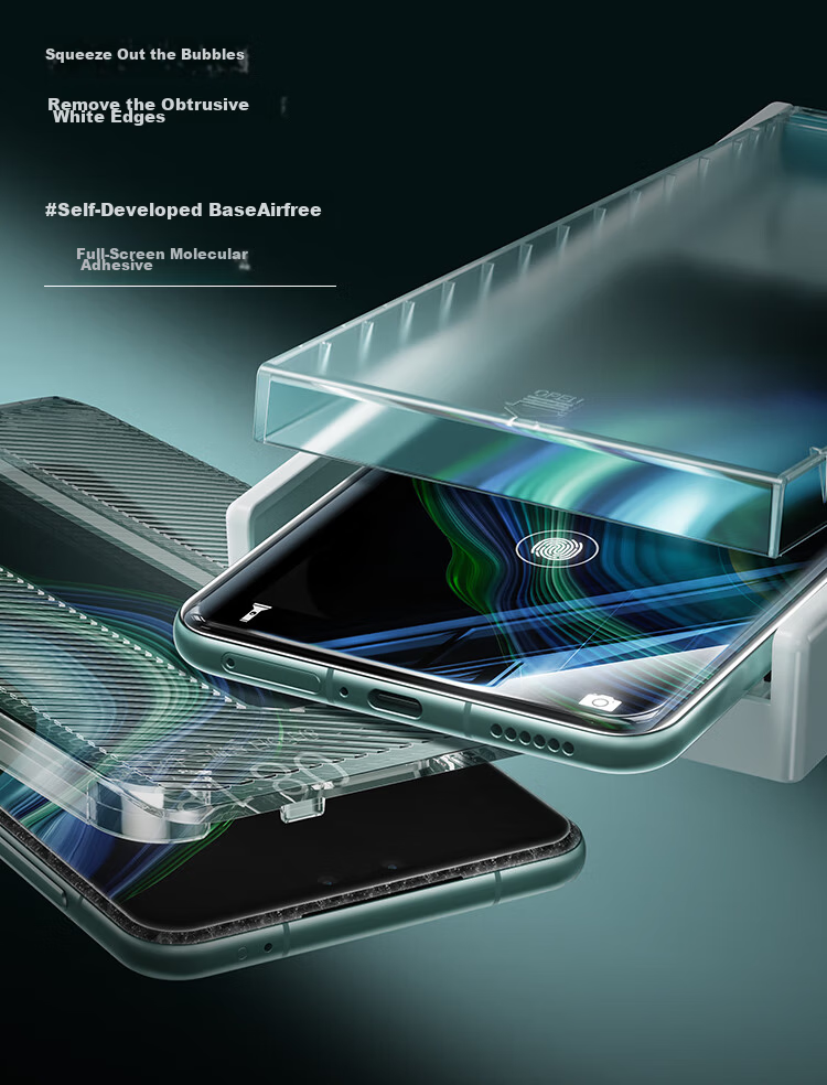 Baseus Full Coverage Tempered Glass Screen Protector for Huawei Mate60 Pro, High-Definition, Anti-Drop, Scratch-Resistant, Anti-Fingerprint, Curved Heat-Bent Front Film, Compatible with Mate60 Pro and 10