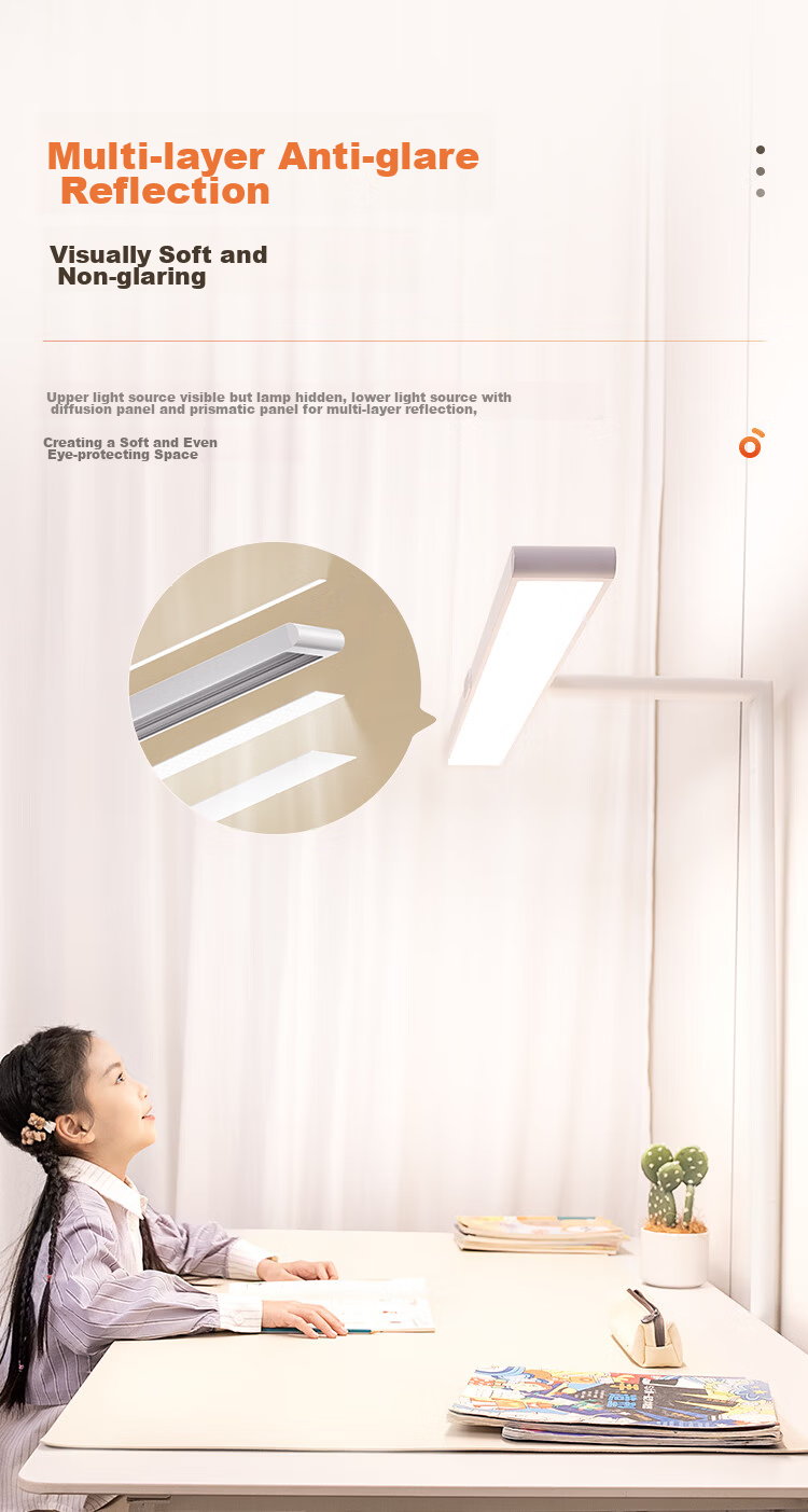Haishibao Vertical Eye Protection Street Lamp Red Light Full Spectrum Floor Lamp Small Street Lamp Desk Lamp Children's Study Lamp D1-70W 27