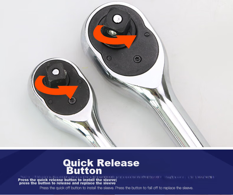 Great Wall Ratchet Wrench Large 12.5mm 1/2" Socket Wrench Quick Ratchet 72 Teeth Auto Repair Tool 539482 4