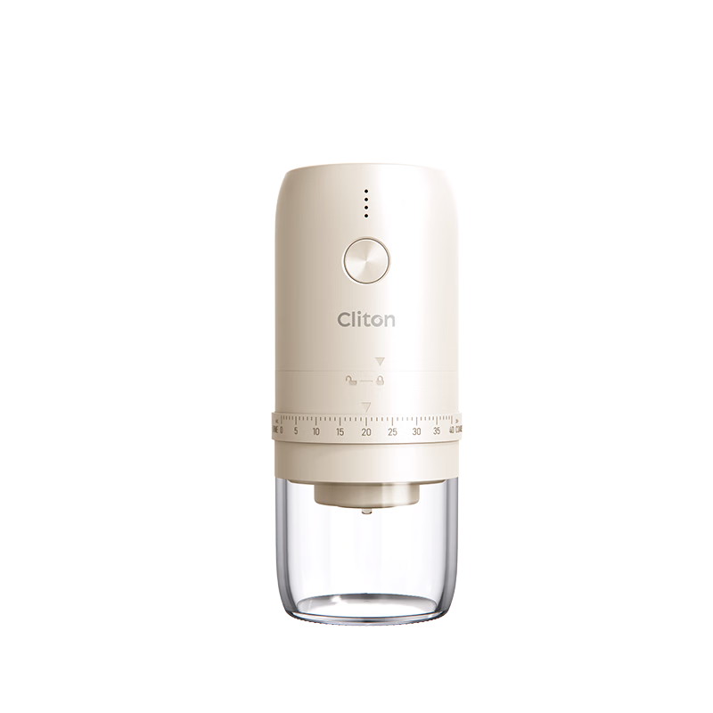 CLITON Electric Coffee Grinder, Portable Hand-Operated Coffee Mill for Pour-Over Brewing And Grinding Coffee Beans
