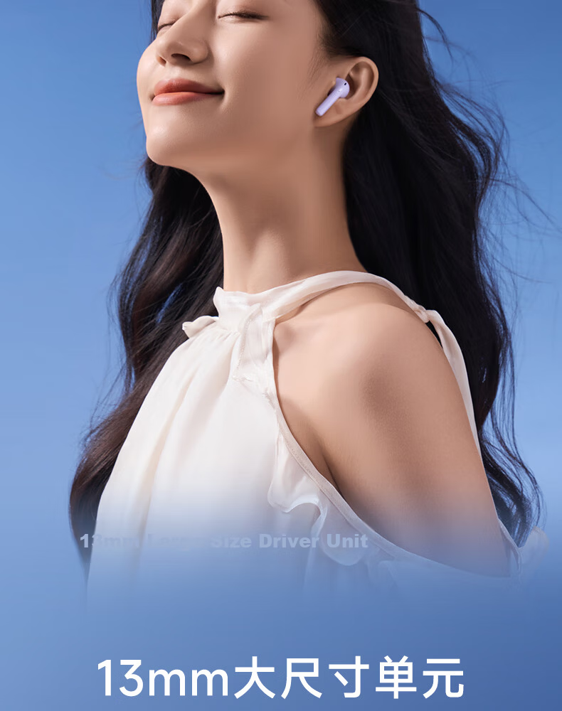 Manbuzhehuazai Zero Air Wireless Bluetooth Earphones, Semi In-Ear Headphones, Bluetooth 5.4, 28-Hour Long Battery Life, Compatible with Apple, Huawei, Xiaomi, Muhui Gray 7