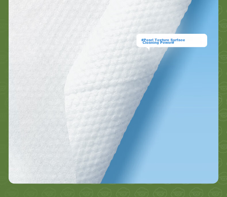 Deyou Baby Soft Cotton Towels Hanging Large Thick Dual-Use Dry and Wet Facial Cotton Tissues 200 Sheets*4 Packs 15