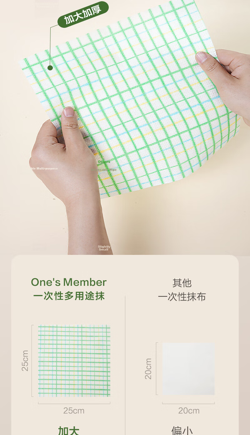 One's Member Disposable Multi-Purpose Cleaning Cloths 120pcs OM Thickened Household Dishwashing Towels Kitchen Supplies 9