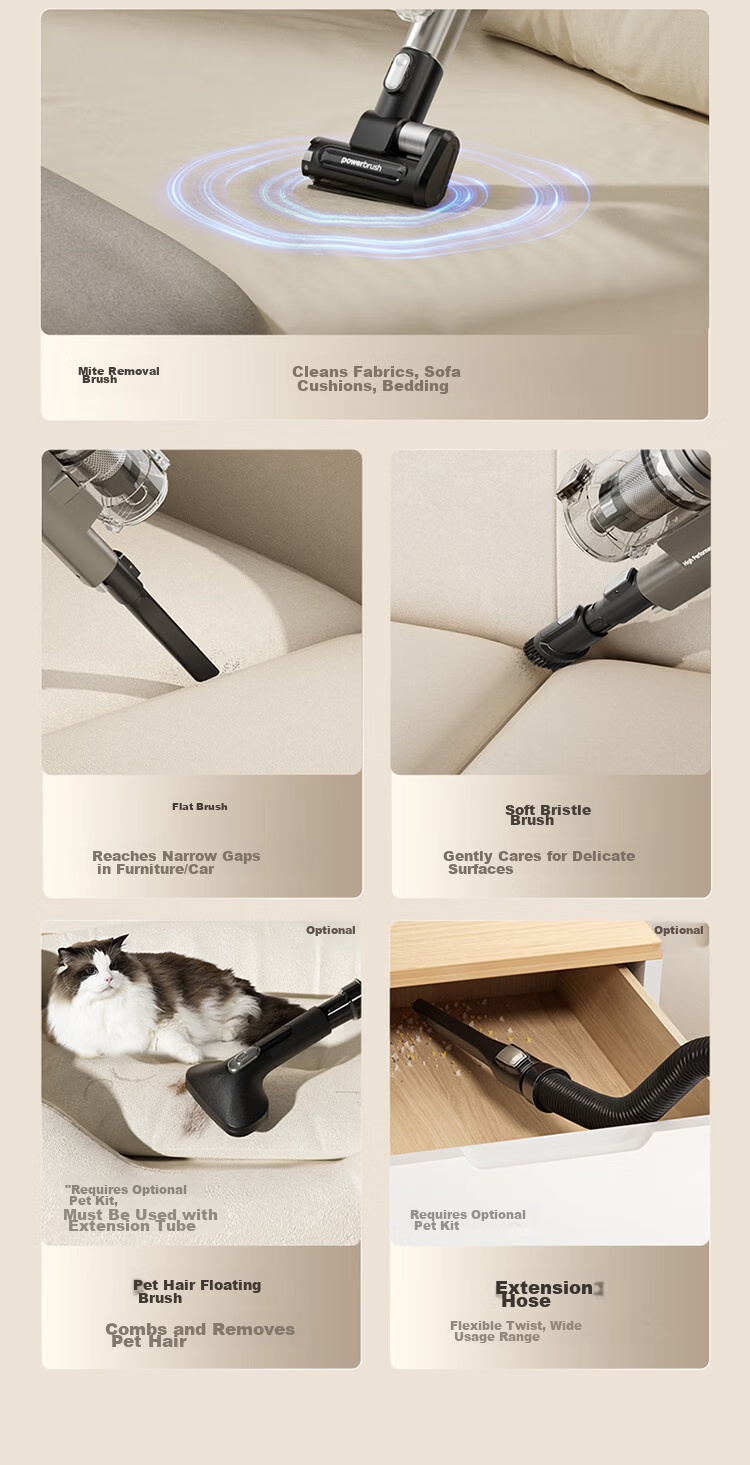 Midea F30station Automatic Dust Collection Space Station Wireless Long Battery Life Handheld Vacuum Cleaner for Pet Hair with 100-Day Maintenance-Free and Hair Cutting Function 19