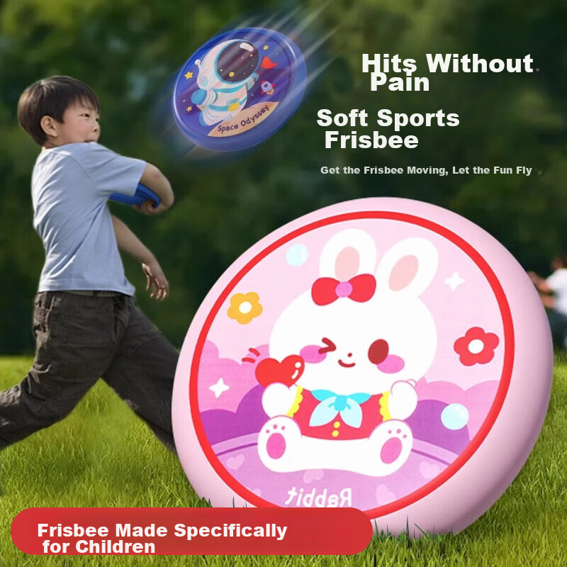 Murcia Kids Soft Flying Disc Hand-Thrown Boomerang Outdoor Sports Kindergarten Toy Boys Girls Birthday Gift
