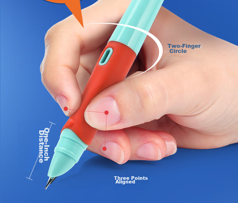 M&G Stationery Student Erasable Fountain Pen Set (1 Fountain Pen + 1 Ink Converter + 6 Ink Cartridges, 3.4mm Diameter) Pure Blue Ergonomic Grip, Children's Back-To Writing Pen, Pink HAFP2017 4