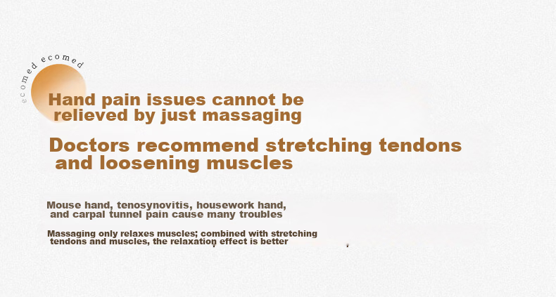 Ecomed German Hand Massager Finger Tendon Sheath Palm Joint Electric Massager Meridian Acupoint Heat Compress Kneading Care Device Practical Birthday Gift for Parents Elders Girlfriend 2