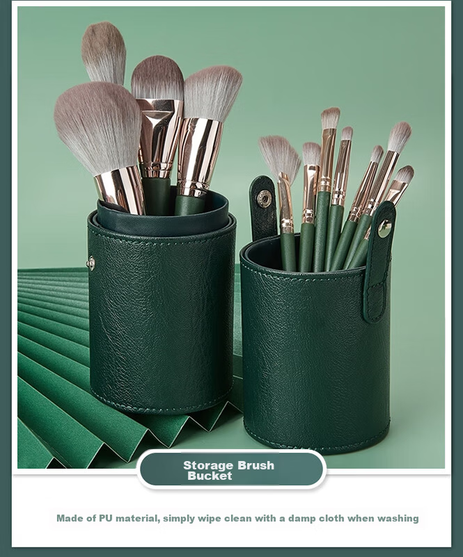 BOB Makeup Brush Set 14 Pieces Foundation Powder Contour Blush Highlight Concealer Nose Detail Brushes Full Set Birthday Gift 8