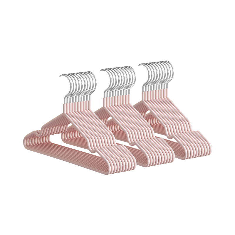 40,000 Kilometers Household Children's Non-Slip No-Trace Clothes Hangers Dual-Use Dry and Wet Coat Hangers 20-Pack