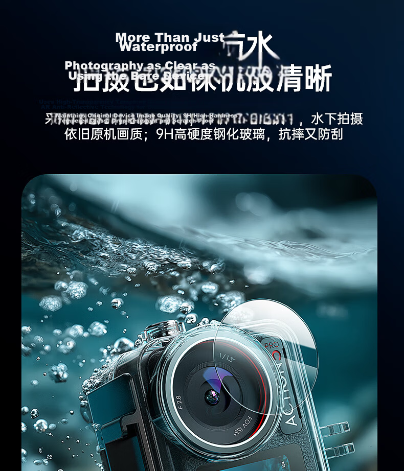 Llano DJI Action5 Pro Diving Accessories 60m Waterproof Case Set for Action4/3 Protective Case Sports Camera Snorkeling Surfing Beach Cycling Skiing Protective Cover 9