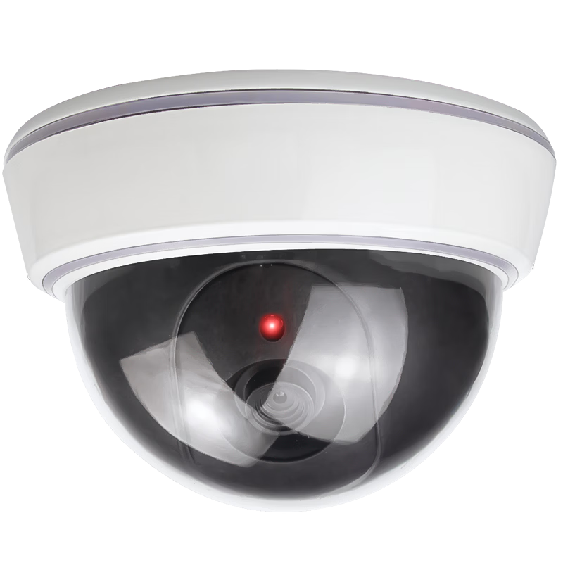 COMPCCTV Dummy Security Camera Dome Surveillance Anti-Theft Fake Camera with Light