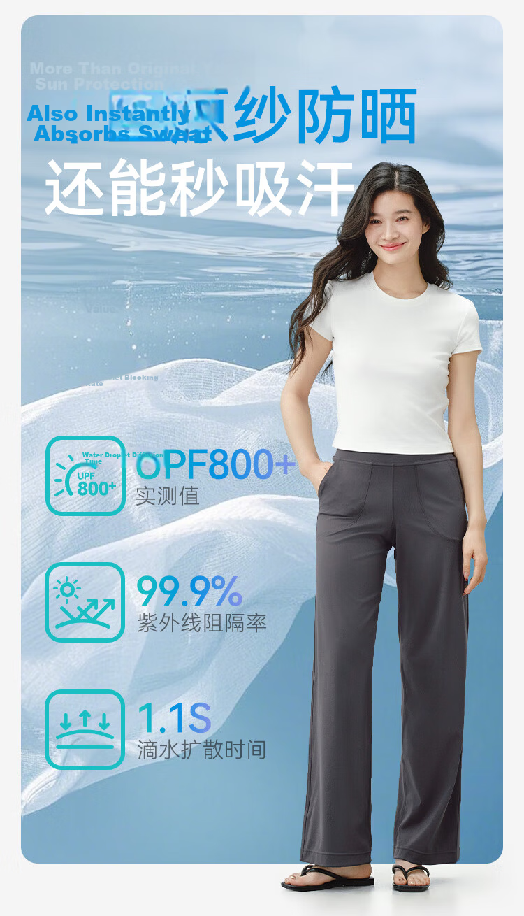 JD Jingzao Women's Casual Straight-Leg Pants 2026 New Loose Slim High-Waist High-Elasticity Pants Black M 13