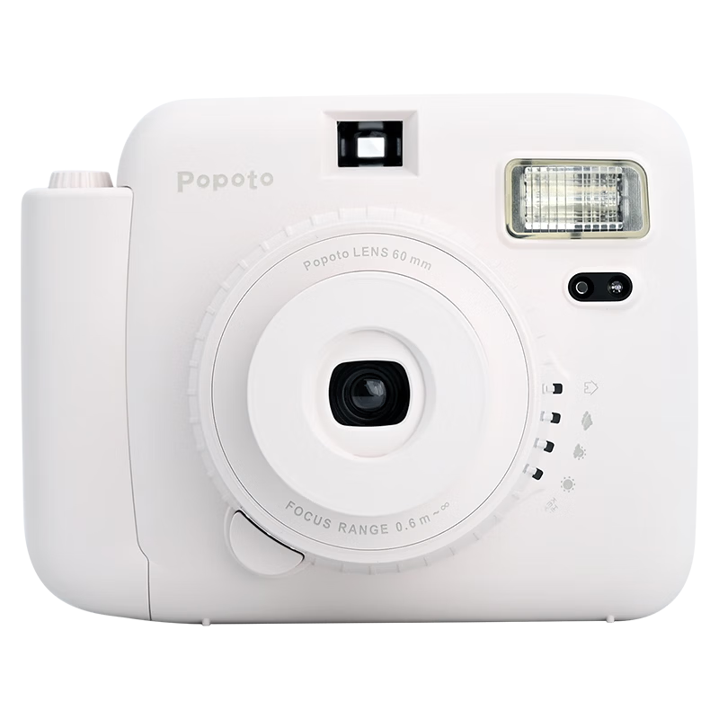 POPOTO Instant Camera One-Step Imaging Camera Birthday Gift for Girlfriend Student Selfie Portable Travel Cream White Body Only
