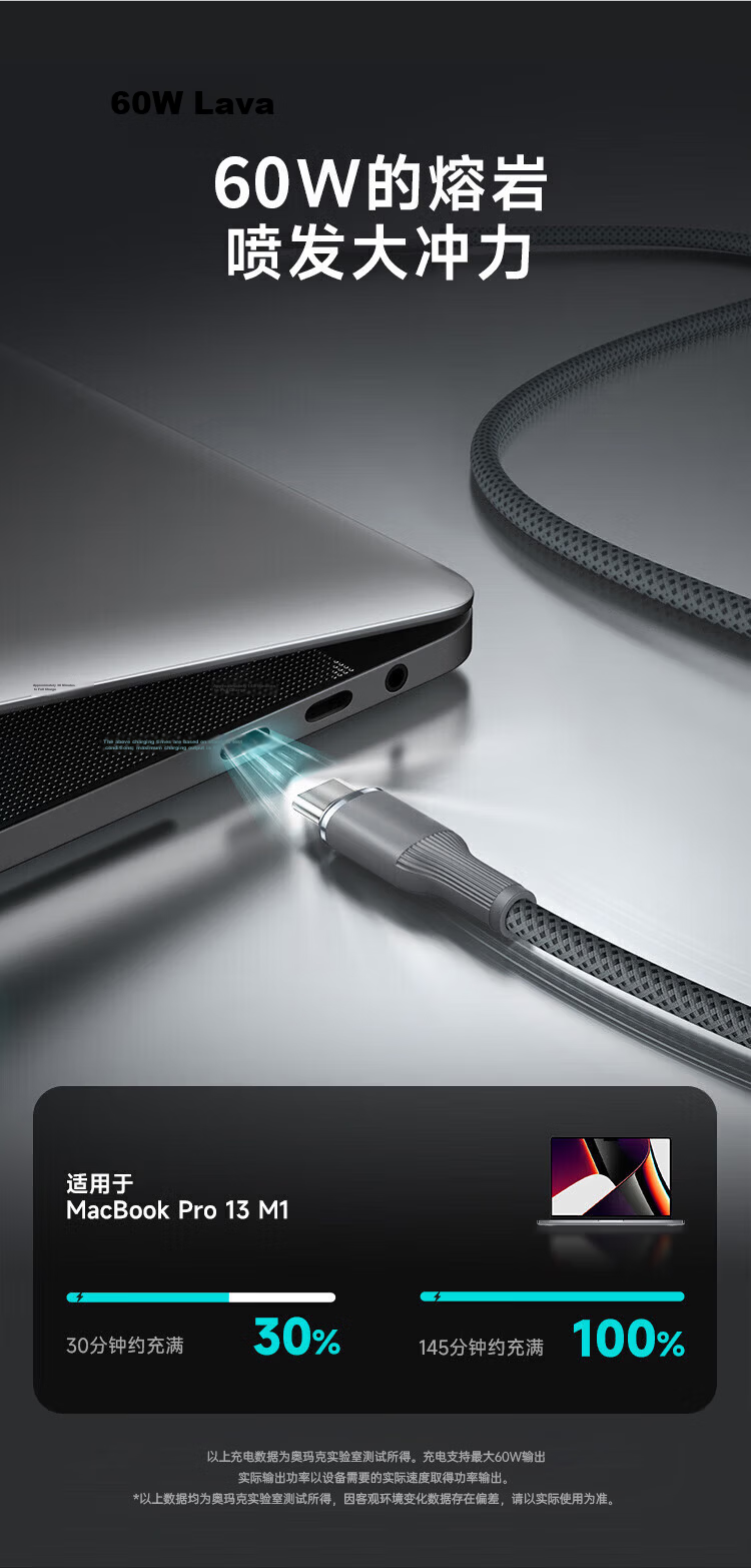 Oumake Apple 15 Charger Cable 16/17 Pro Max Data Cable Type-C Fast Charging iPhone Car Laptop iPad MacBook 5