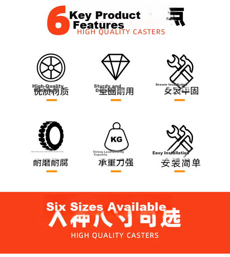 Shanhe Gongpin Hand Push Cart Small Trailer Gold Diamond Furniture Caster 1.5 Inch Directional Wheel 3
