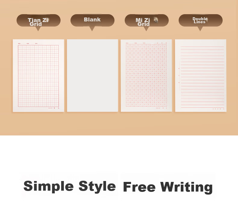 Deli 10 Packs of 16K/20 Sheets Math Homework Paper, Letter Paper, Manuscript Paper, Notebook Paper, Draft Paper, Exercise Book 3433-7 4