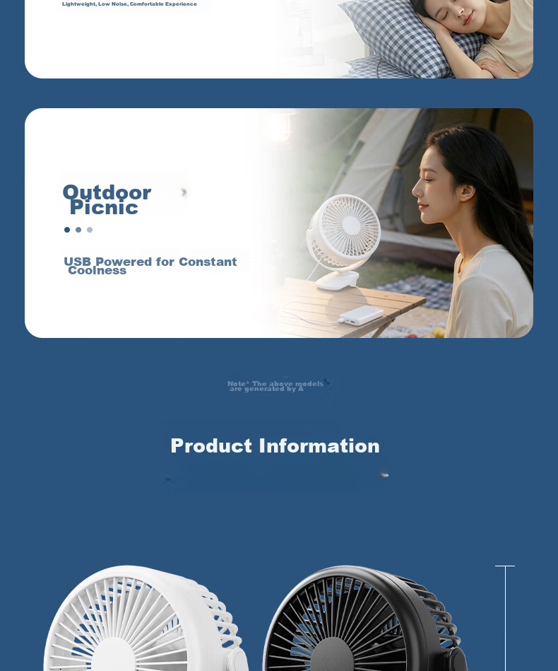 Deli [Hot-Selling] Desktop USB Mini Fan Small Electric Fan for Students Dormitory Office Workstation Bedside Quiet Fan - LK220 Black 19