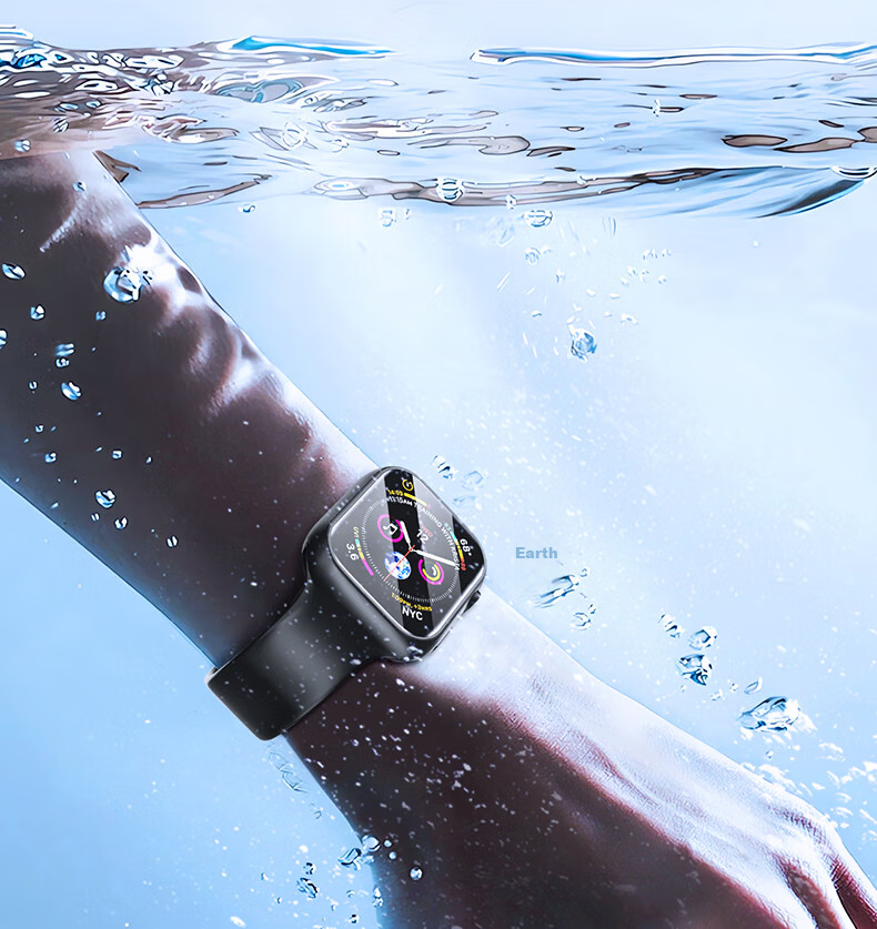 WITGOER IP68 Waterproof Case and Screen Protector for Apple Watch S9/8/7 iPhone Series Full Coverage Ultra-Thin Tempered Glass Film Accessories for Women 16