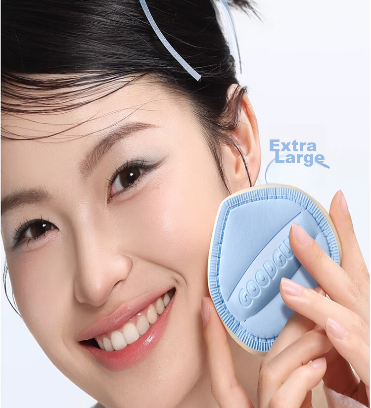 Goodi Big Fatty Cotton Candy Cushion Puff Large Makeup Sponge Dual-Use for Foundation Liquid, Dry and Wet, Non-Powder Absorbing 8