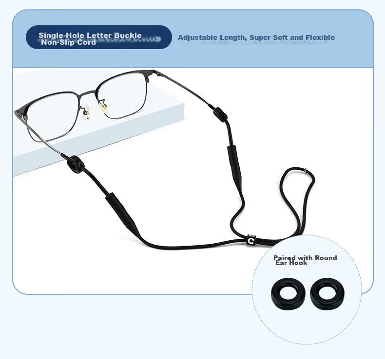 Ouna Anti-Slip Eyeglass Ear Hooks Silicone Ear Stems Holder Accessories 7