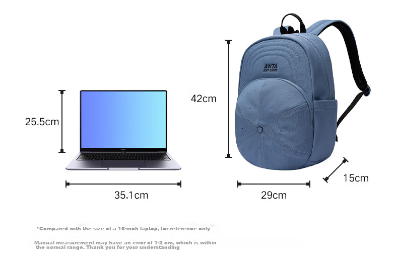 Anta Large Capacity Basketball-Shaped Backpack Youth Cycling Sports School Bag College Style Laptop Bag 6