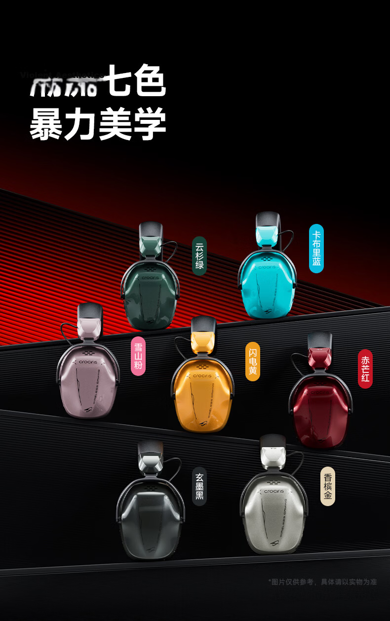 Siberia T7 [Peter Ho Endorsed] Quad-Mode Gaming Headset Bluetooth Wireless Over-Ear Esports Delta FPS Sound Positioning Triple Chamber + Dual Voice Online + NPU Noise Cancellation 20