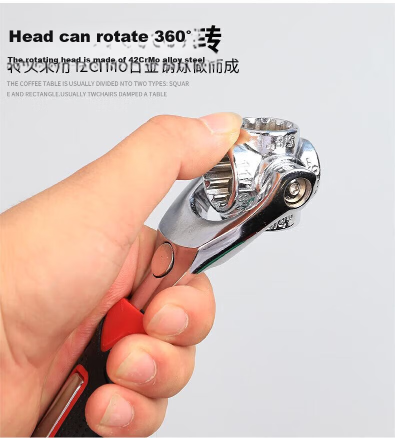Chugong 52-in-1 Universal Multi-Function Socket Wrench Adjustable Hex Wrench Screwdriver Dog Bone Repair Tool 4