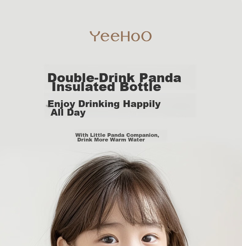 YEEHOO Insulated Cup, Children's Water Bottle, Baby Thermos Cup, Water Cup, 316 Stainless Steel Insulated Cup, Straw Cup, Water Bottle 1