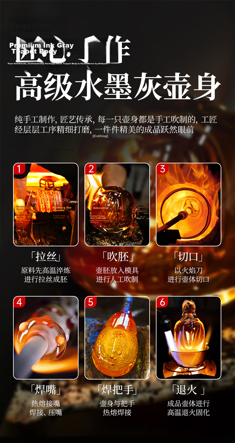 AUX Automatic Water-Filling Electric Kettle, Tea Table Integrated Electric Tea Stove Electric Kettle, Built-In Tea Table Electric Kettle for Brewing Tea And Sterilizing Tea Set, Electric Tea Tray HX-10B76 1