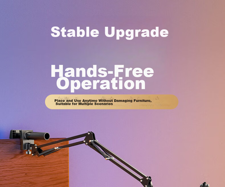 LINGCHEN Tablet Stand, Bedside Phone Holder, Lazy Stand, IPad Desktop Multi-Functional Armrest, Bedside Video Watching, Online Classes, Overhead Shooting, 360° Adjustable Support Stand, LC-CT 1