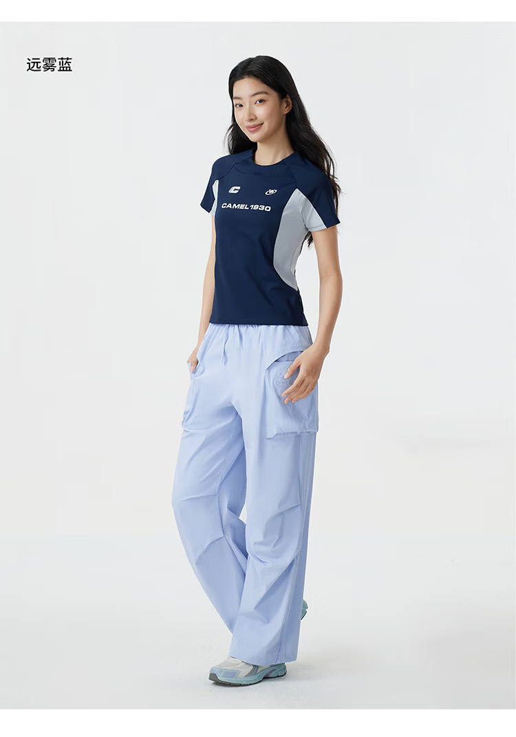 CAMEL [Dilraba Dilmurat Edition] Quick-Dry Cargo Pants 26 Summer Hiking Casual Sun-Protective Breathable Cooling Outdoor Pants 12
