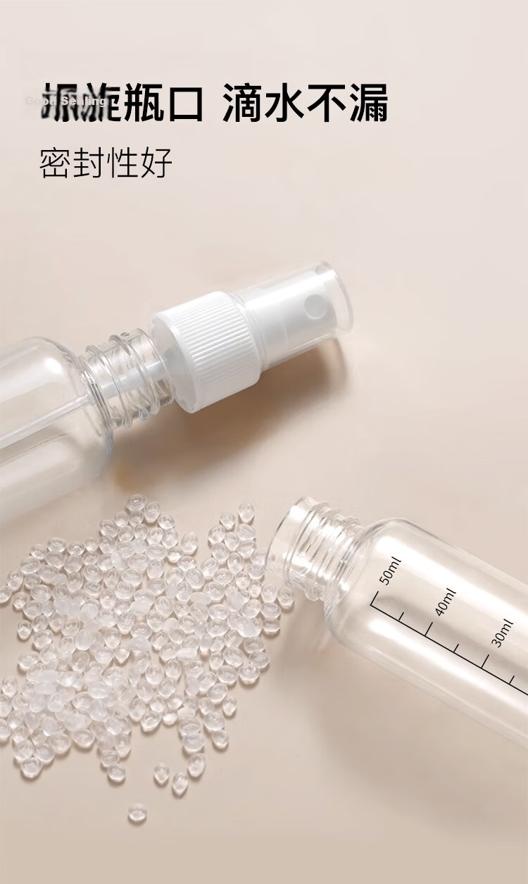 Meifuyu Spray Bottle Travel Refillable Bottle 50ml*2 with Scale Alcohol Press Spray Empty Bottle MF5052 11