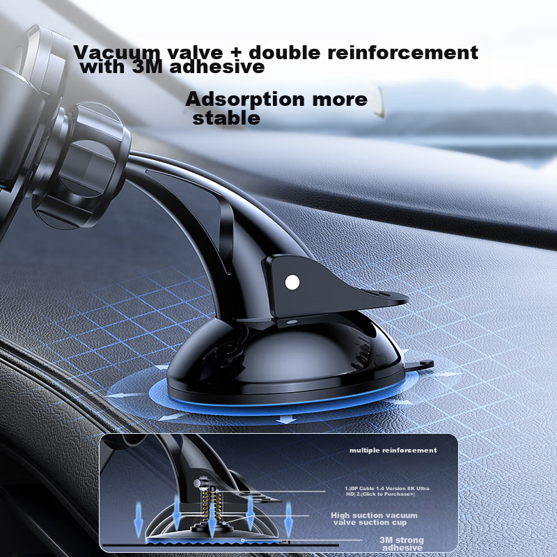 Baseus Car Phone Holder, Suction Cup Navigation Mount for Car Dashboard, Front Windshield And Center Console Holder