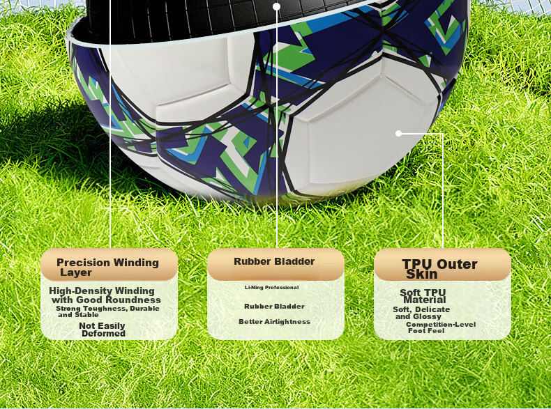 Li-Ning Football No.5 Adult Youth Standard Middle School Student Competition Training Durable Football 20