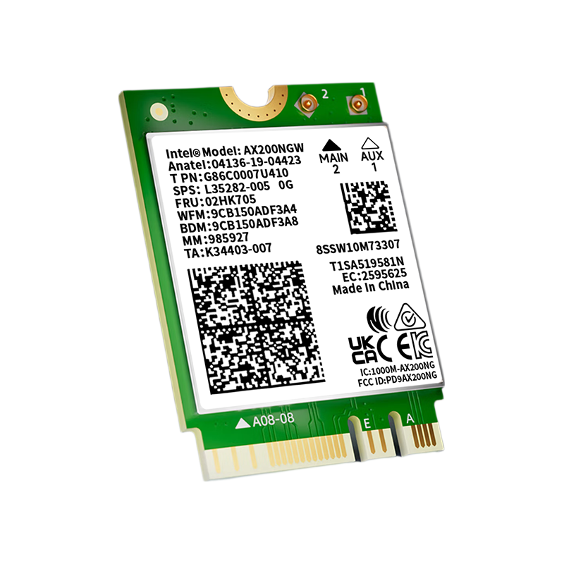 MOGE AX200 Built-In Module, WIFI6 Wireless Network Card, Dual-Band 3000M Laptop Wireless Network Card, M2 Interface WIFI Receiver with Bluetooth 5.2, Wireless Network Receiver