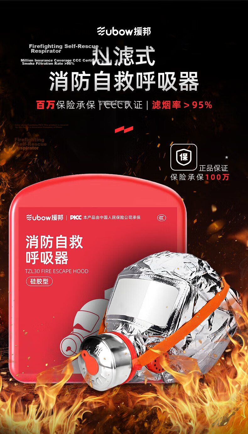 YUANBANG Fire Blanket, Household Kitchen Use 1.5M Fire Blanket, Heat Insulation Flame Retardant, National Fire Certification, Fiberglass 1