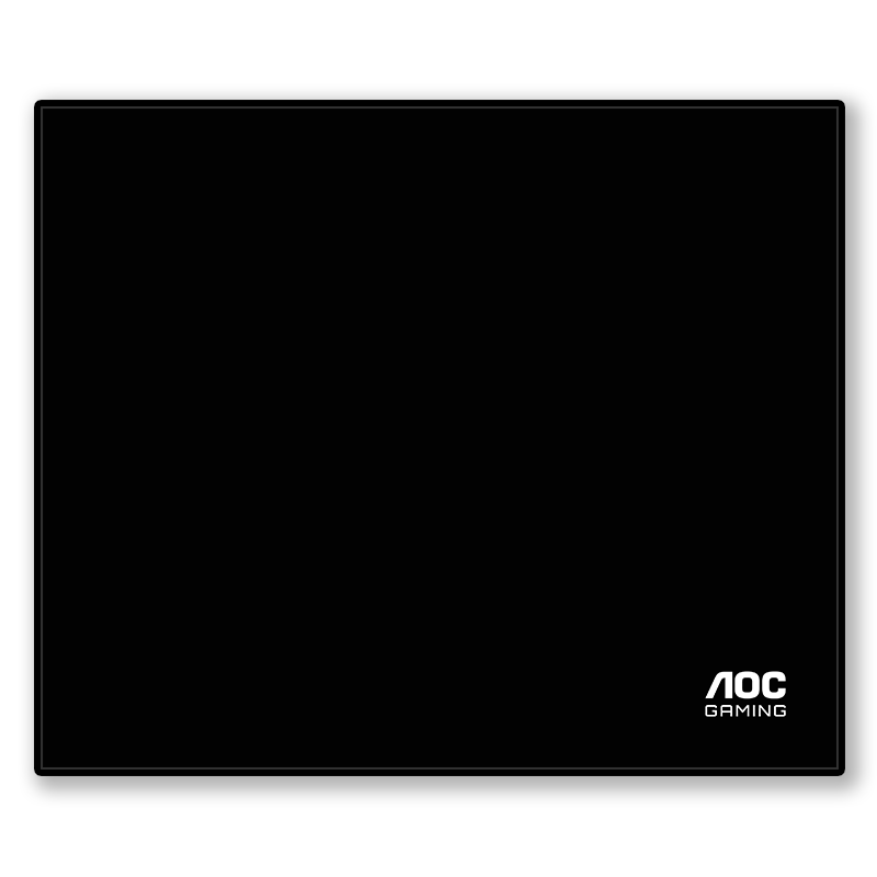 AOC Gaming Mouse Pad Medium Small 300x250x4mm Thickened Edge-Locked Office Keyboard Computer Desk Mat Black Fine Surface M300 Speed Edition