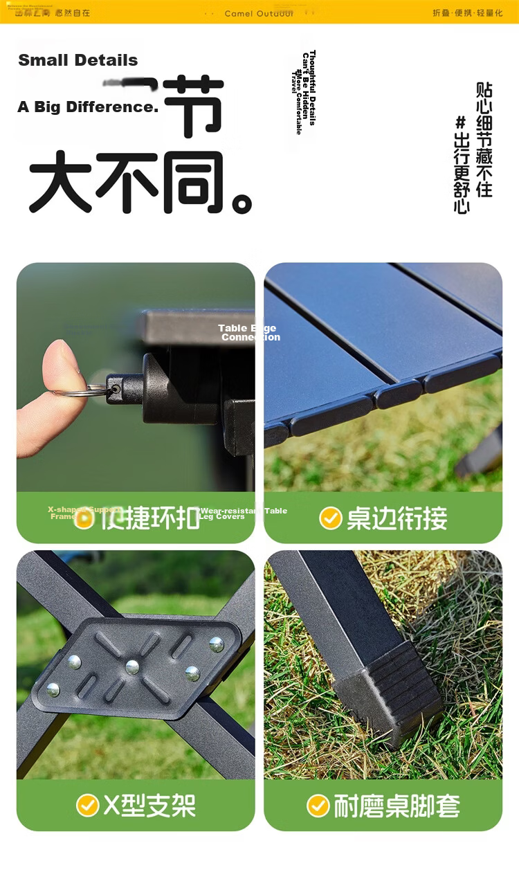 CAMEL Outdoor Egg Roll Table Camping Table and Chair Camping Equipment Picnic Folding Table 173CJ00115 16