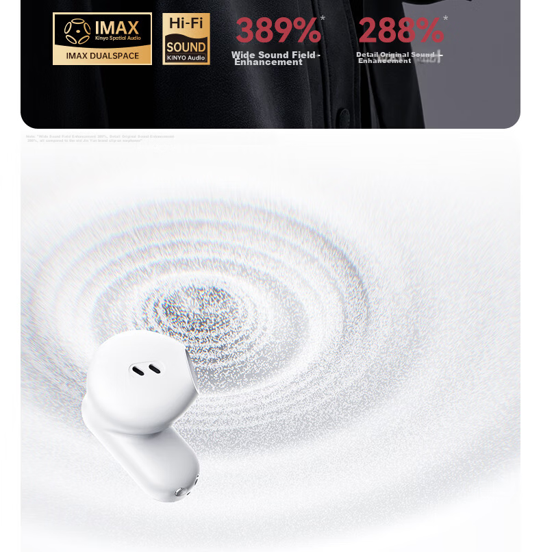 Jinyun [2026 Latest Model | Berlin Sound] Bluetooth Ear Clip Semi-In-Ear Dual Earphones 2-in-1 Ultra-Long Battery Life Comfortable for Long Wear AI Translation A30 18