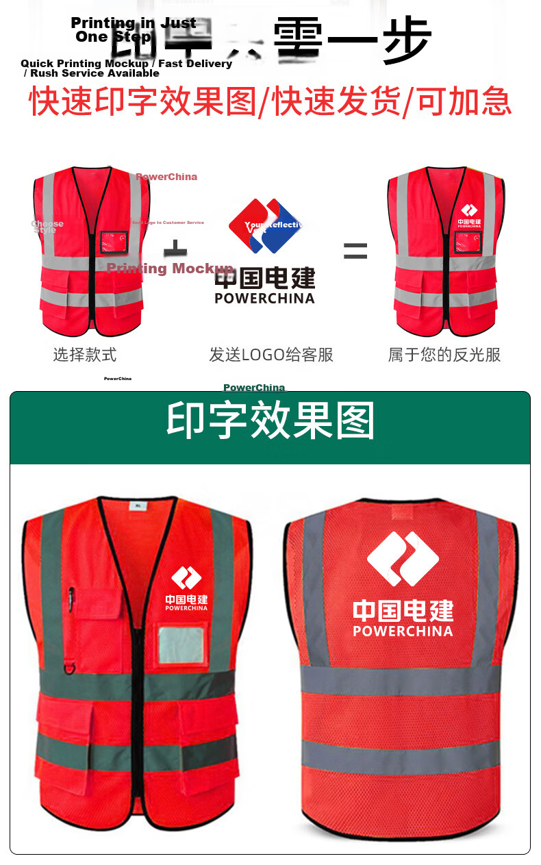 DOLNESRN Reflective Vest Thickened Multi-Pocket Fluorescent Yellow Construction Sanitation Work Night Riding Traffic Safety Vest 5